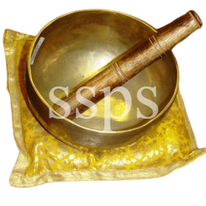 BRASS CHINESE OM BELL 20.5 X 3.5 INC