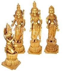 BRASS RAMDARBAR SET 16.5 INC