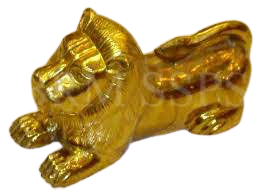 BRASS SHEET LION SET 12.5X7.5 INC