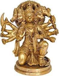 BRASS 5FACE HANUMAN3.111GRMS
