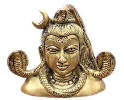BRASS SHIVA FACE 210GRMS