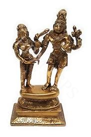 BRASS SHIVA PARVATI 12 INC