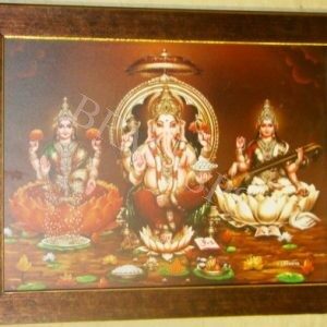 LAKSHMI GANAPATHI SARASWATHI PHOTO FRAME