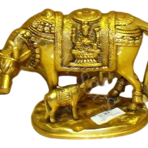 BRASS COW,CALF 6X4.5 INCH