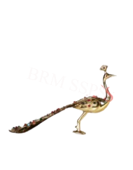 3"X1" INCH BRASS BEEDS PEACOCK
