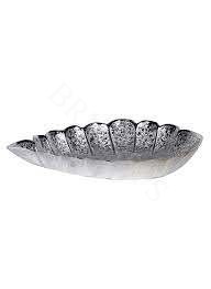 4X2 INCH BRASS TRAY SIVER COATED WITH BOX