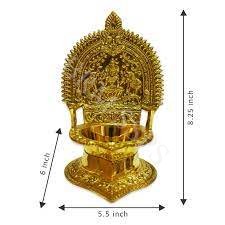 6x3 Inch Brass Kamatchi Vilakku
