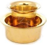 4"X3" INCH BRASS COFFEE DABARA SET