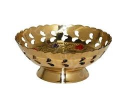 4x9 Inch Brass Colour Bowl