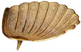 3x8 Inch Brass Plain Bowl