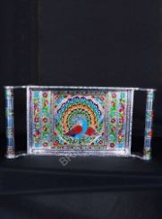 13x6x5 Inch Meenakari Tray Peacock