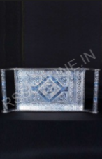 13x6x5 Inch Meenakari Tray Plain