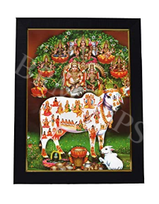 101 Temples Lakshmi Kubera Kamadenu God Photo Frame