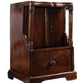 Wenge Mango Wood Pooja Mandir With Door