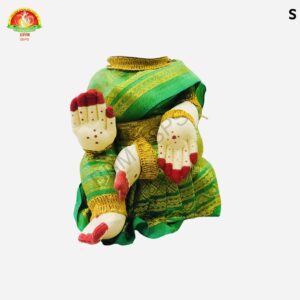 Varalakshmi Ammavari Stand S (Light Green and Gold)