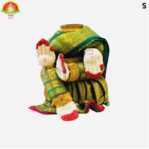 Varalakshmi Ammavari Stand S (Dark Green and Gold)