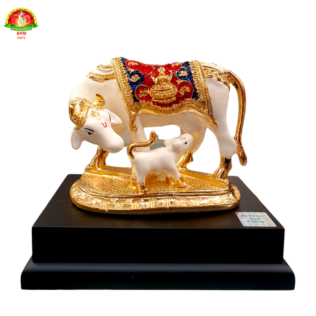 Gold Plated Cow And Calf