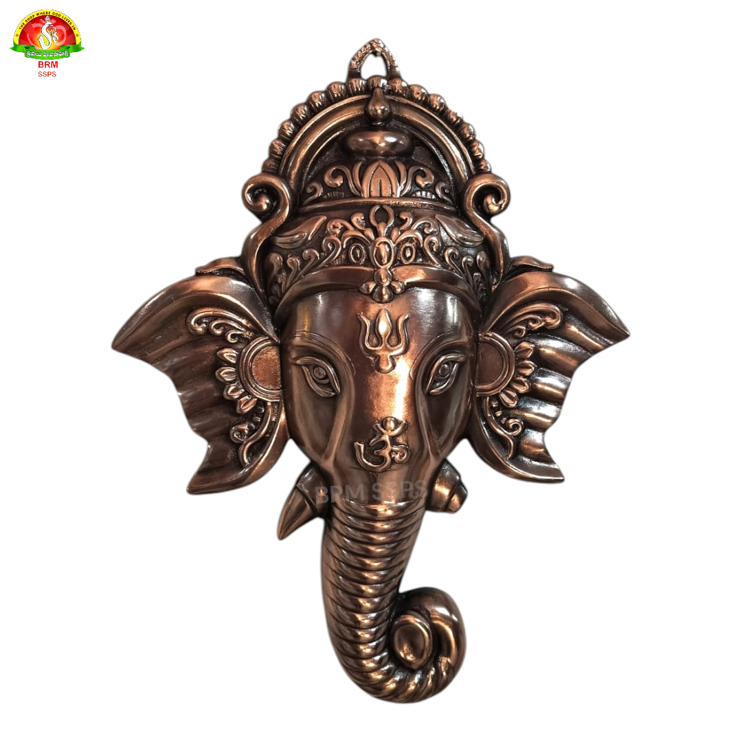 Black Metal Wall Hanging Ganesh