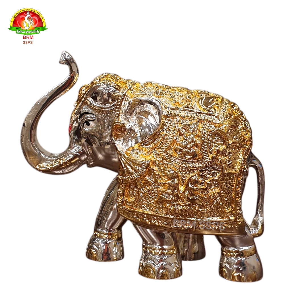 Spl Silver &Gold Plated Elephant