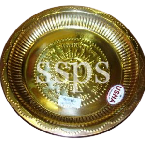 BRASS NAKSHI PLATE 10 X 10