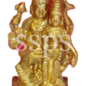 BRASS SHIVA PARVATI 2X4 INCH