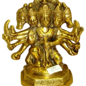 BRASS PANCHA MUKI HANUMAN 4.5X7 INC
