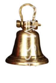 6x4 Inch Brass Temple Bell