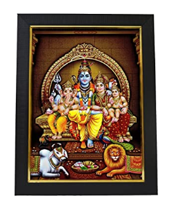 Lord Shiva kutumbam Photo Frame